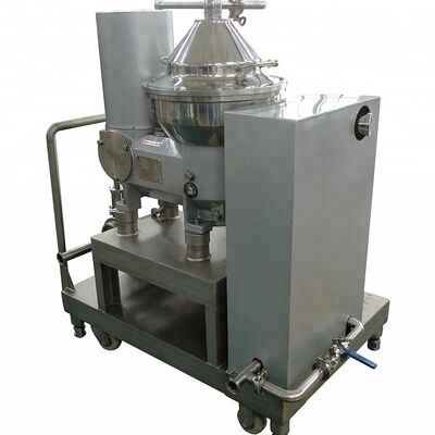 Juneng High Speed Separation Disc Bowl Juice Separator with 304/316L Stainless Steel and PLC Control Automatic Discharge